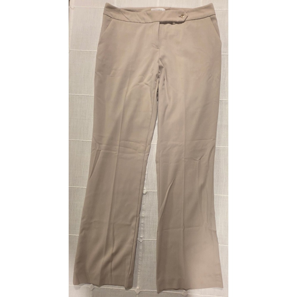 Calvin Klein Womens Tan Beige Classic Fit Dress Pants Trousers Size 8 Office